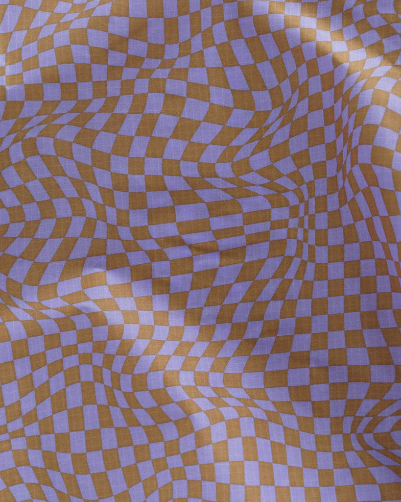 Standard Baggu in Lavender Trippy Checker